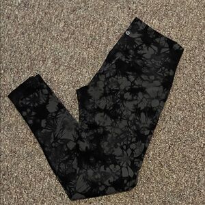 lululemon athletica Charcoal Tie-Dye Leggings